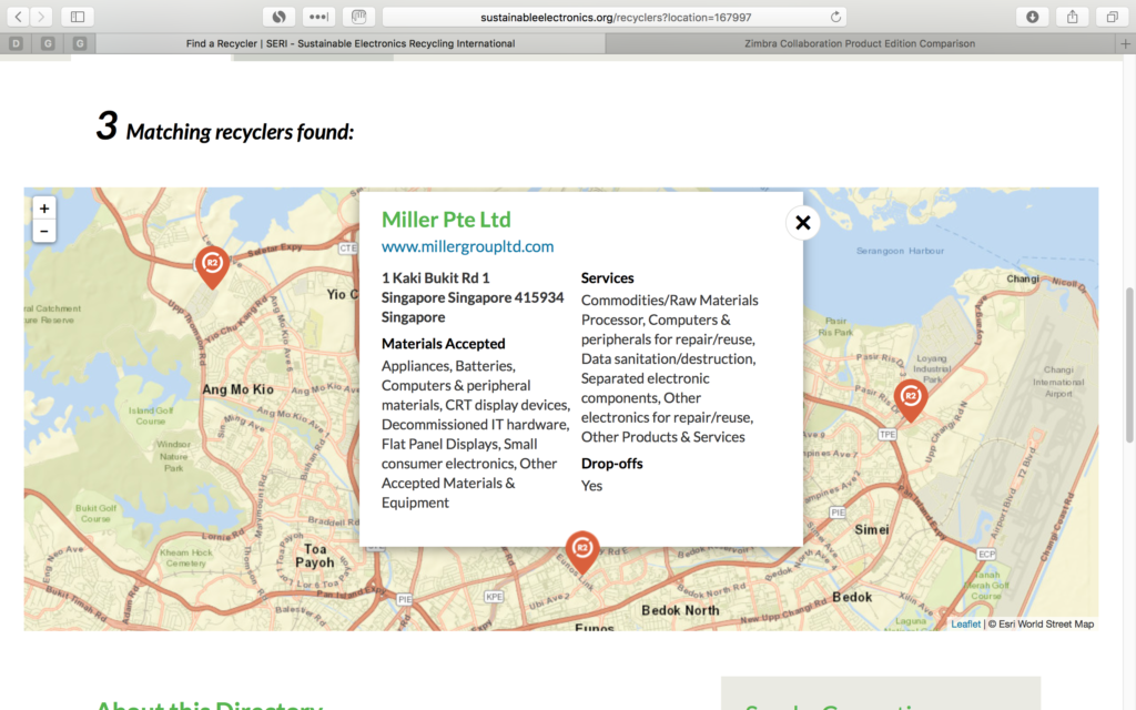 R2 Certified Vendor Singapore