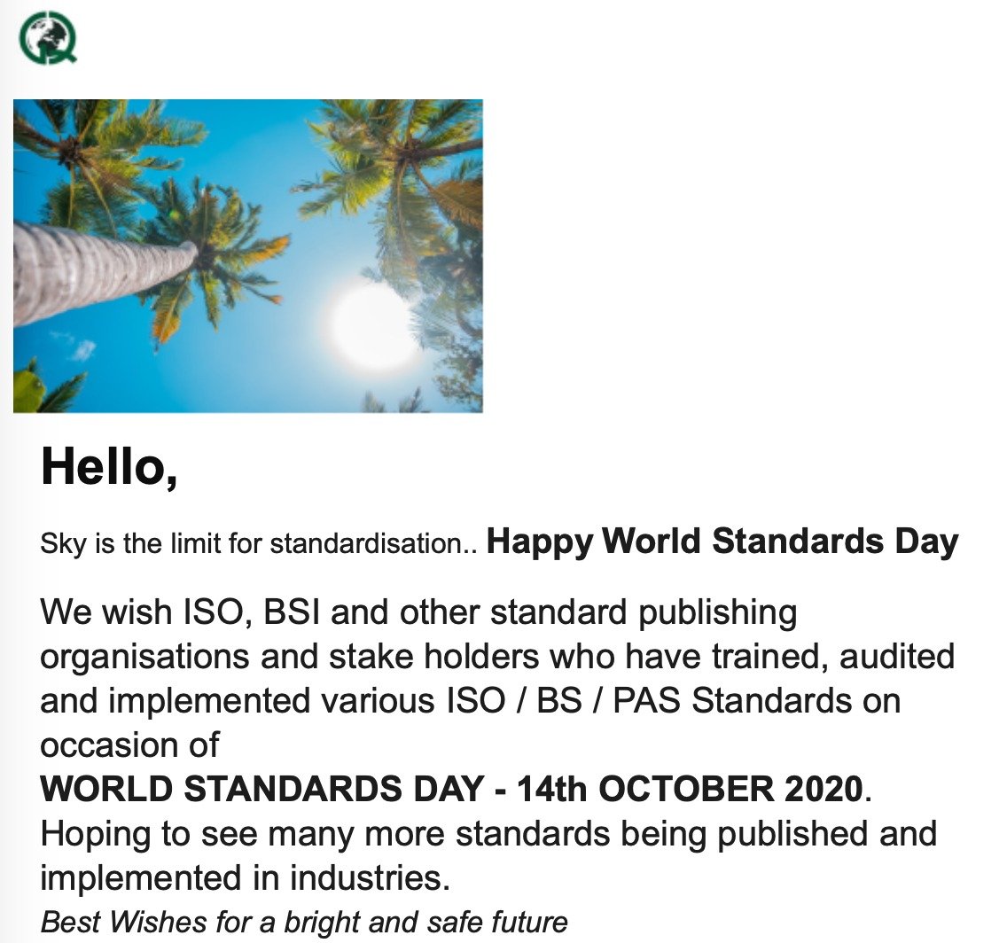 World Standards Day