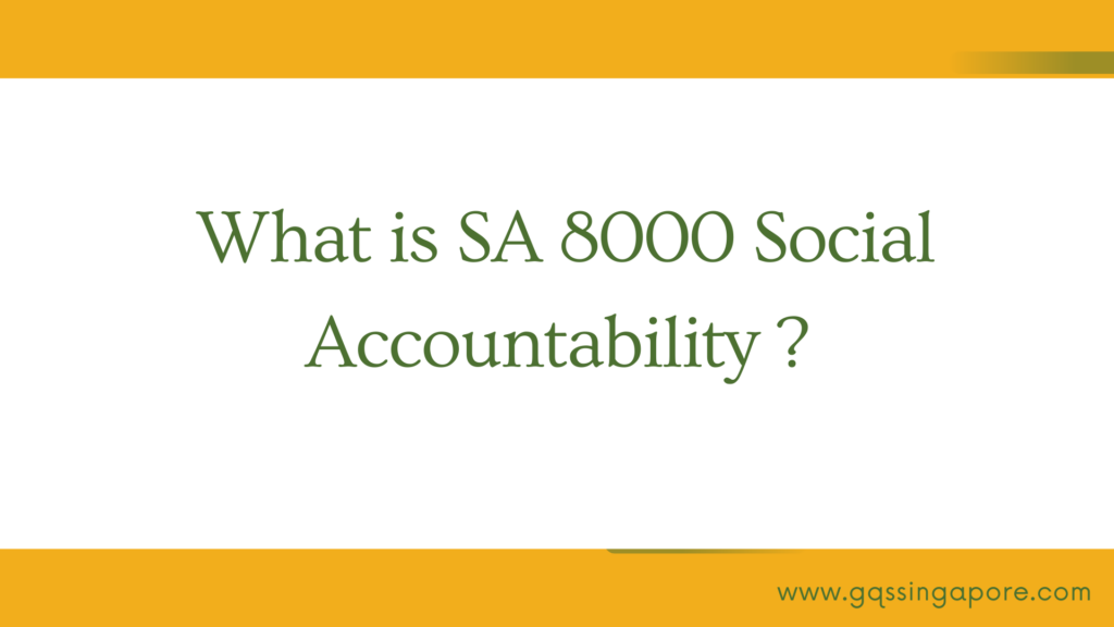SA8000 Social Accountability