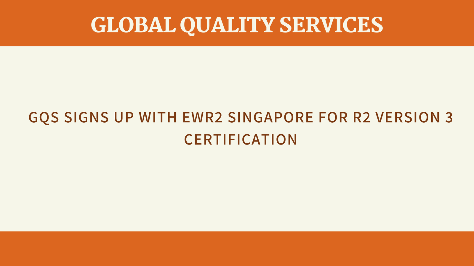 R2 Version 3 Certification