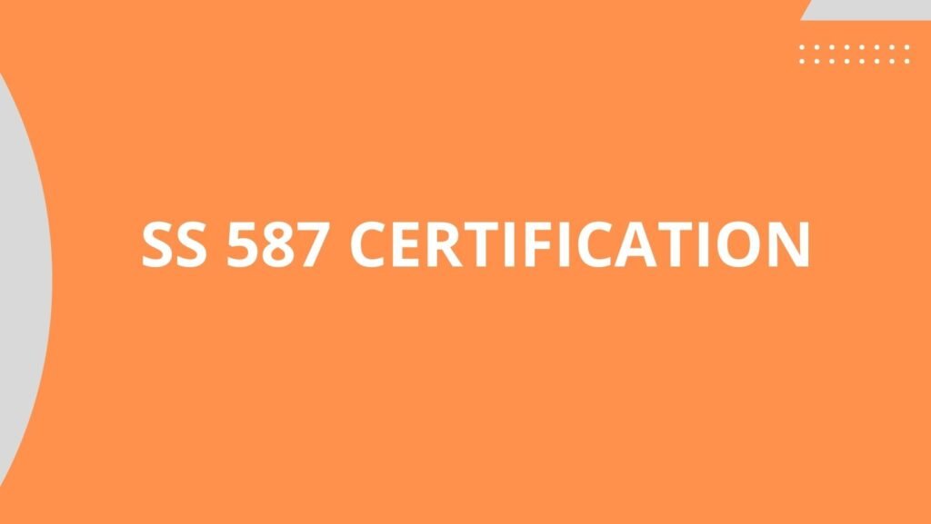 ss 587 certification