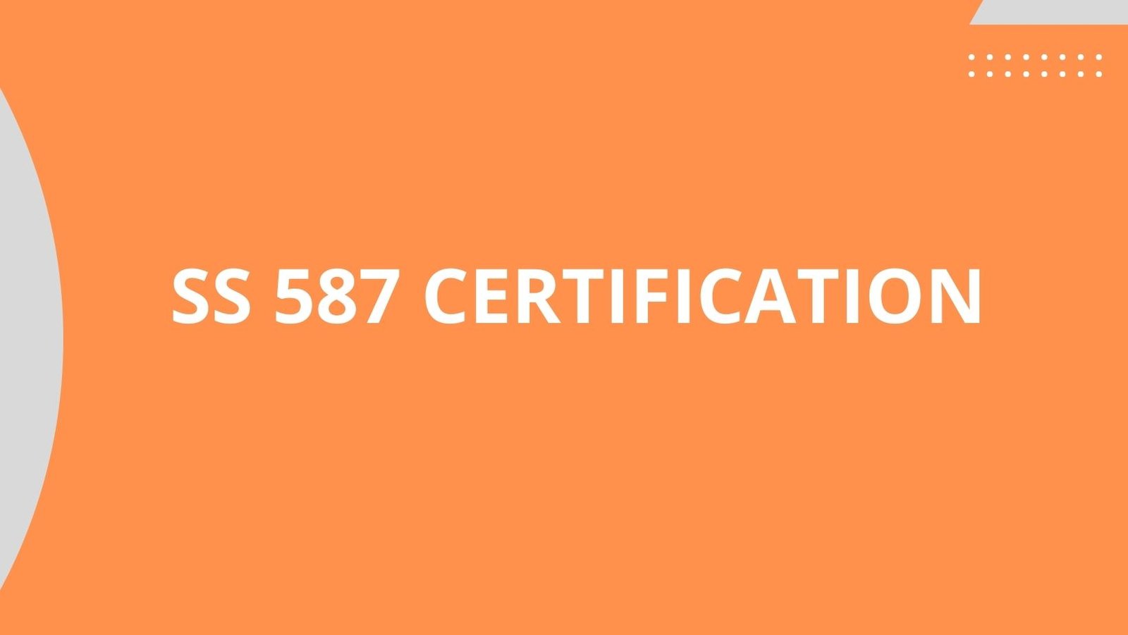 ss 587 certification
