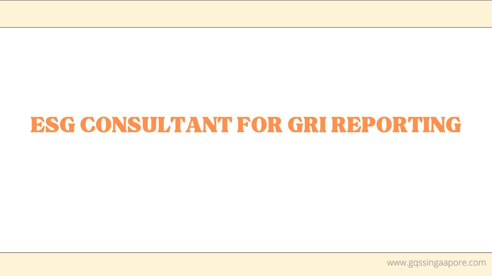 ESG CONSULTANT FOR GRI REPORTING IN SINGAPORE, PHILLIPINES